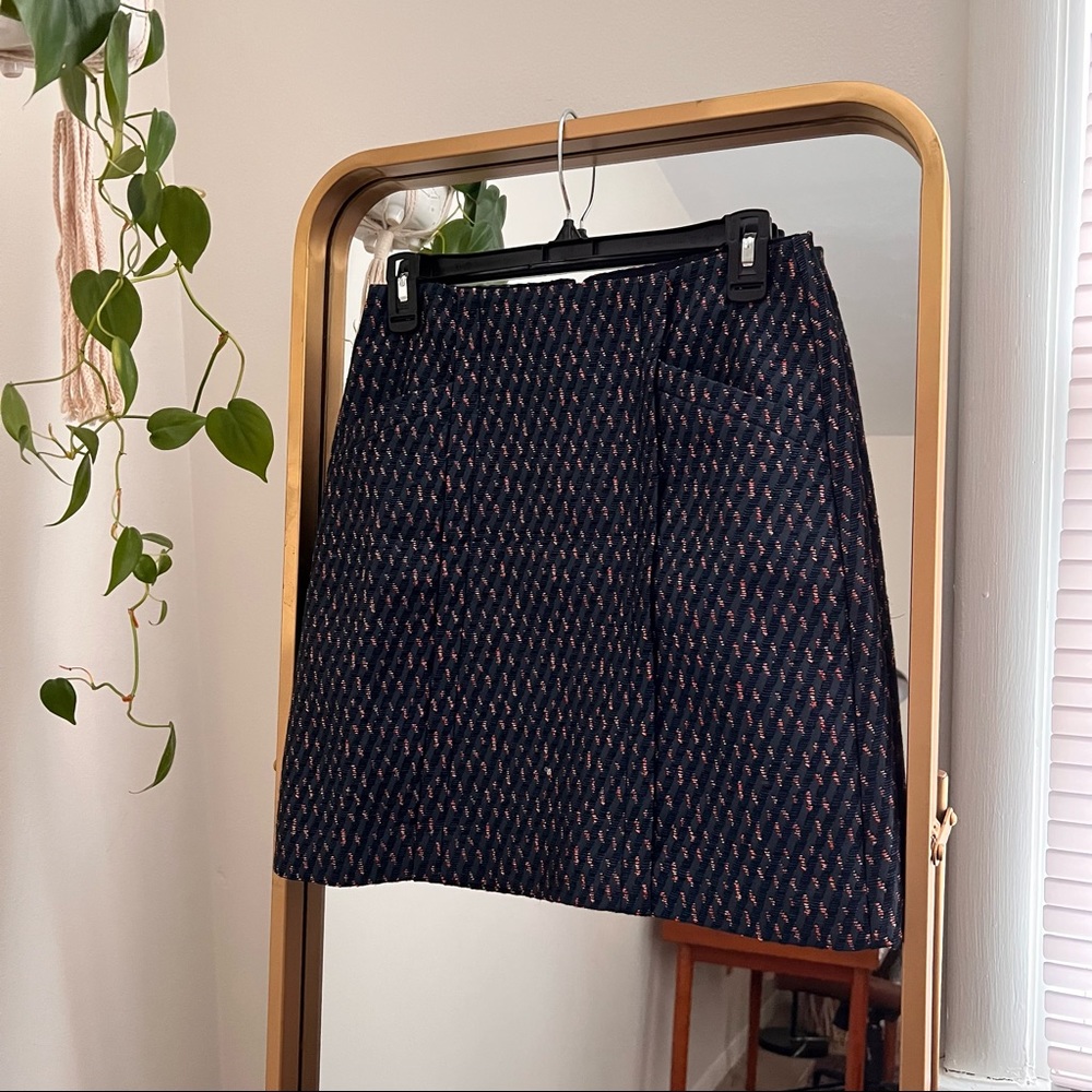 navy blue mini skirt